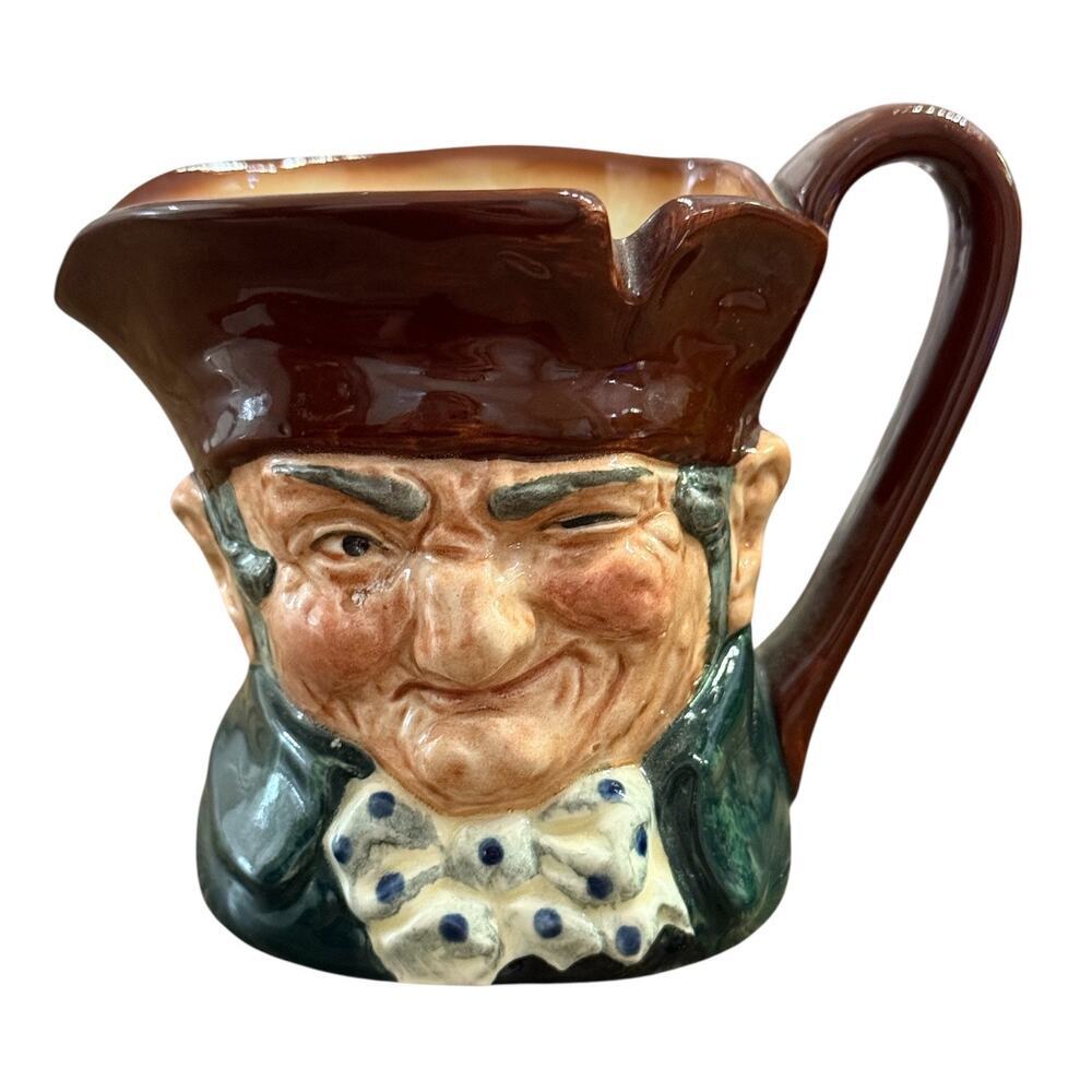 Royal Doulton Toby Jug “Old Charley” D5527 3” Tall Miniature – Vintage England